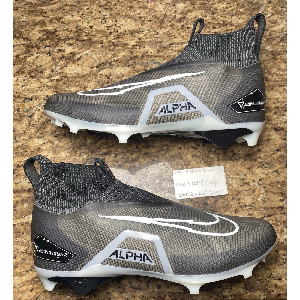 Men Size 16 WIDE Nike Alpha Menace Elite 3 Football Cleats Black DH1350-001 *NEW